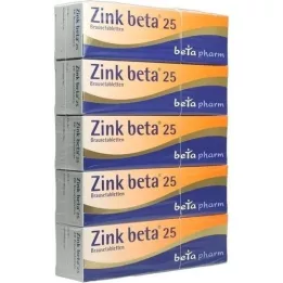 ZINK BETA 25 comprimate efervescente, 100 buc