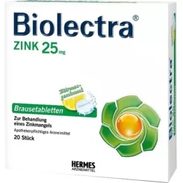 BIOLECTRA Zink-brusetabletter, 20 stk
