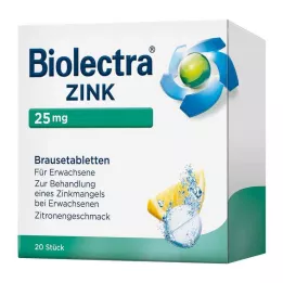 BIOLECTRA Zink-brusetabletter, 20 stk