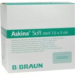 ASKINA Blød sårbandage 5x7,5 cm steril, 50 stk