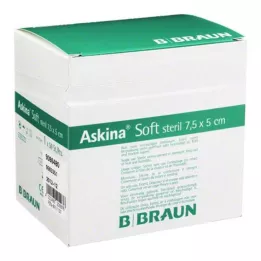 ASKINA Blød sårbandage 5x7,5 cm steril, 50 stk