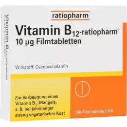 VITAMIN B12-RATIOPHARM 10 μg filmovertrukne tabletter, 100 stk