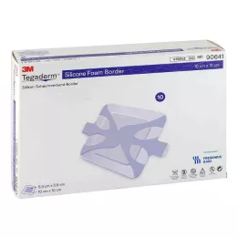 TEGADERM Silikoneskumkant FK 10x10 cm, 10 stk