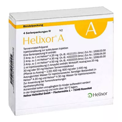 Helixor A serie pakke IV ampuller (4x7 stk.)