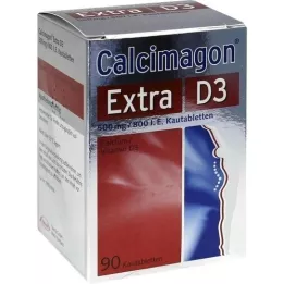 CALCIMAGON Ekstra D3 tyggetabletter, 90 kapsler