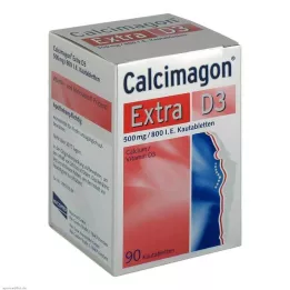 CALCIMAGON Ekstra D3 tyggetabletter, 90 kapsler