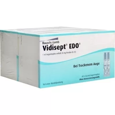 VIDISEPT EDO En dosis ophtioler, 120X0,6 ml