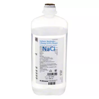 Saltvandsopløsning 0,9% Ecoflac Plus, 1000 ml