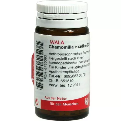 Chamomilla E Radice D 20 kugler, 20 g Chamomilla E Radice D 20 kugler, 20 g