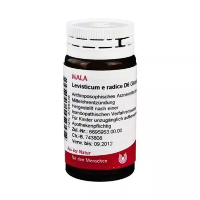 LEVISTICUM E radice D 6 kugler, 20 g