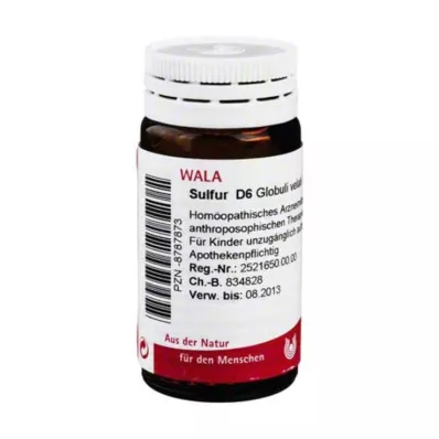 Svovl D6 kugler, 20 g