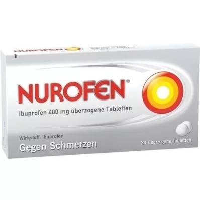 NUROFEN Ibuprofen 400 mg overtrukne tabletter, 24 stk