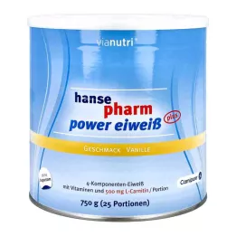 HANSEPHARM Power æggehvide plus vaniljepulver, 750 g