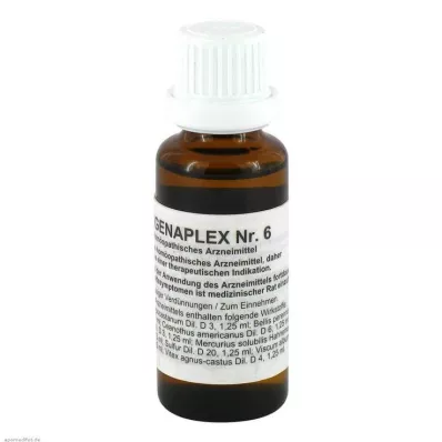 REGENAPLEX Nr. 6 dråber, 30 ml REGENAPLEX Nr. 6 dråber, 30 ml