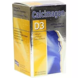 CALCIMAGON D3 tyggetabletter, 30 kapsler