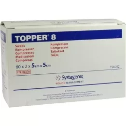 TOPPER 8 Compr.5x5 cm steril, 60X2 stk