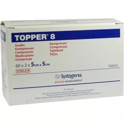 TOPPER 8 Compr.5x5 cm steril, 60X2 stk