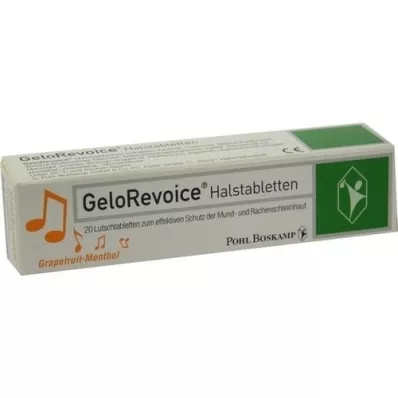 GELOREVOICE Halspastiller Grapefrugt-Menthol Lut, 20 stk