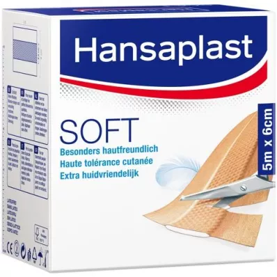 HANSAPLAST Blød gips 6 cmx5 m rulle, 1 stk