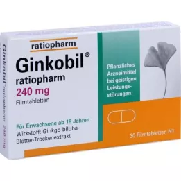 GINKOBIL-ratiopharm 240 mg filmovertrukne tabletter, 30 stk