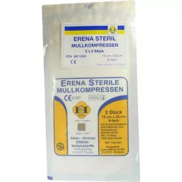 ERENA Gazekompres 10x20 cm sterilt 8-fold, 5X2 stk