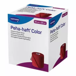 PEHA-HAFT Farvefikseringstape latexfri 10 cmx20 m rød, 1 stk