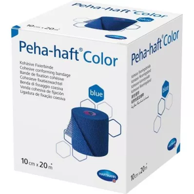 PEHA-HAFT Farvefikseringstape latexfri 10 cmx20 m blå, 1 stk