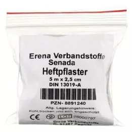 SENADA Klæbende gips 2,5 cmx5 m spole, 1 stk