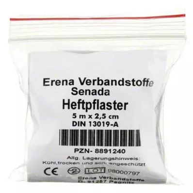 Senada klæbende gips 5mx2,5cm, 1 stk