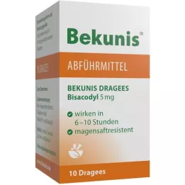 BEKUNIS Dragees Bisacodyl 5 mg enterotabletter, 10 stk