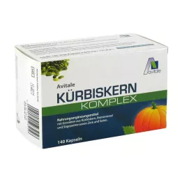 KÜRBISKERN KOMPLEX Kapsler, 140 Kapsler