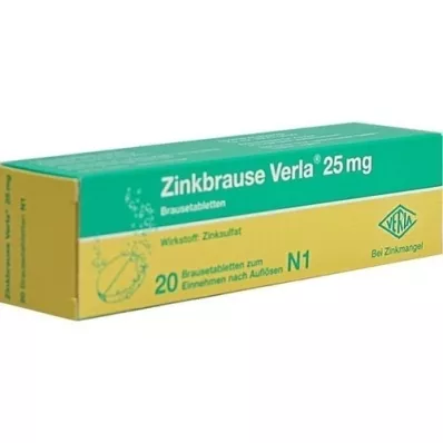 ZINKBRAUSE Verla 25 mg brusetabletter, 20 stk