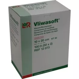 VLIWASOFT Ikke-vævede kompresser 10x20 cm sterile 6l, 50X2 stk