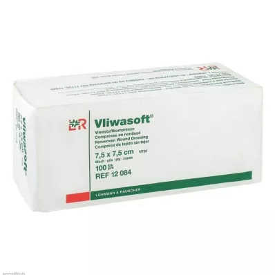 VLIWASOFT Ikke-vævede kompresser 7,5x7,5 cm usterile 6l, 100 stk VLIWASOFT Ikke-vævede kompresser 7,5x7,5 cm usterile 6l, 100 stk