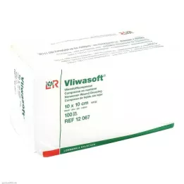 VLIWASOFT Ikke-vævede kompresser 10x10 cm usterile 6l, 100 stk