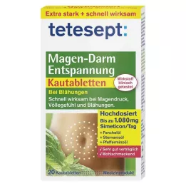 TETESEPT Gastrointestinal afslapning tyggetabletter, 20 stk