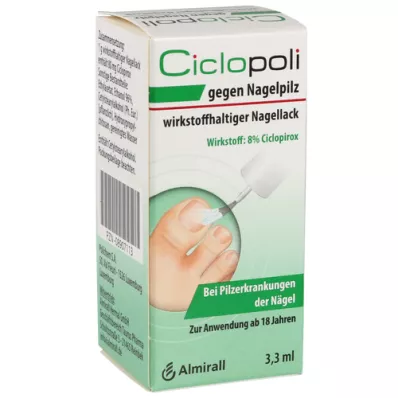 CICLOPOLI mod neglesvamp neglelak indeholdende aktiv ingrediens, 3,3 ml