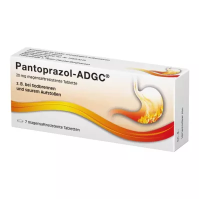 Pantoprazol ADGC 20 mg enterisk overtrukne tabletter, 7 stk