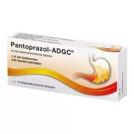 PANTOPRAZOL ADGC 20 mg enterotabletter, 14 stk