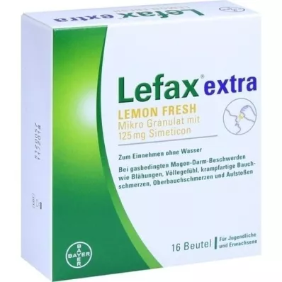 LEFAX ekstra Lemon Fresh mikrogranulat, 16 stk