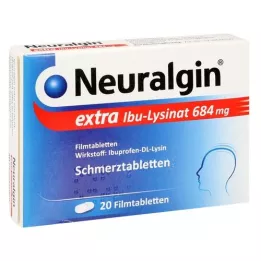 NEURALGIN ekstra Ibu-Lysinat filmovertrukne tabletter, 20 stk