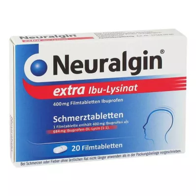 Neuralgin extra Ibu-Lysinate filmovertrukne tabletter, 20 stk