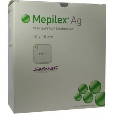 MEPILEX Ag-skumbandage 10x10 cm steril, 10 stk
