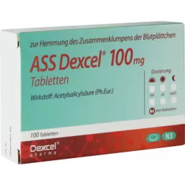 ASS Dexcel 100 mg tabletter, 100 stk