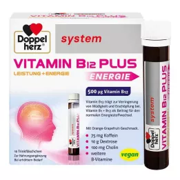 DOPPELHERZ Vitamin B12 Plus-system drikkeampuller, 10X25 ml