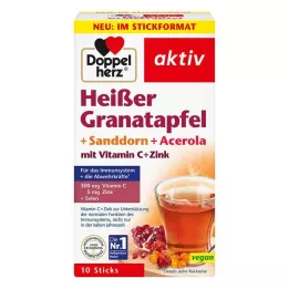 DOPPELHERZ hot granatæble+havtorn+acerola, 10 stk