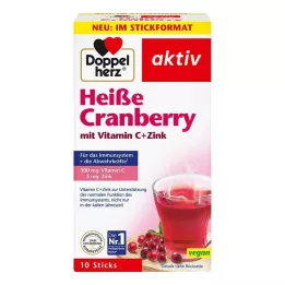 DOPPELHERZ varme tranebær med C-vitamin+zinkgranulat, 10 stk