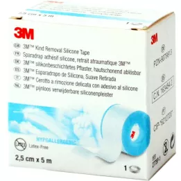 3M silikonebelagt gips 2,5 cmx5 m rulle, 1 stk