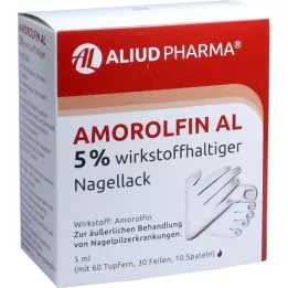 AMOROLFIN AL Neglelak med 5 % aktiv ingrediens, 5 ml