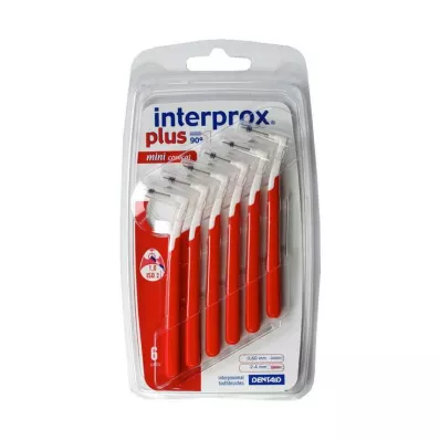 Interprox plus mini konisk rød interdentalbørste, 6 stk